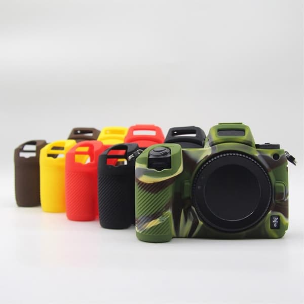 Nikon Z6 / Z7 enkelt silikonskydd - Kamouflage Grön
