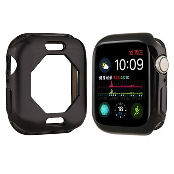 Apple Watch (45mm) galvanoitu suojus - Musta Black