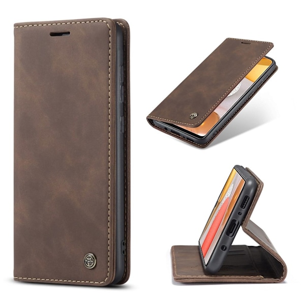 CaseMe Samsung Galaxy S21 Plus Vintage-fodral - Kaffe Brun