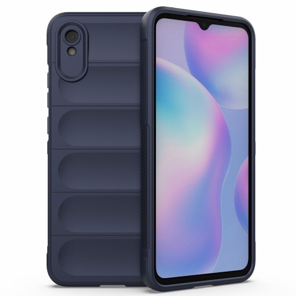 Mjukt greppformat Xiaomi Redmi 9A skal - Blå Blå