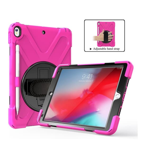 iPad Air (2019) X-formet dreje etui - Rosa Pink