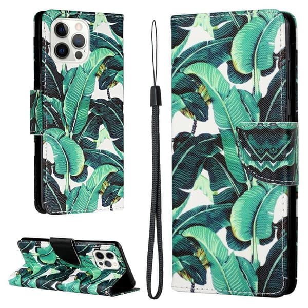 Wonderland iPhone 13 Pro Max flip etui - Bananblade Green