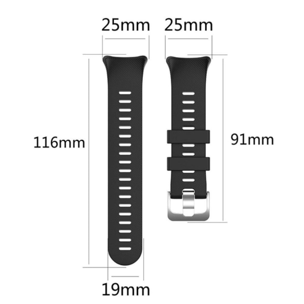 Garmin Swim 2 / Forerunner 45 / 45S hållbar silikon klockarmband Svart