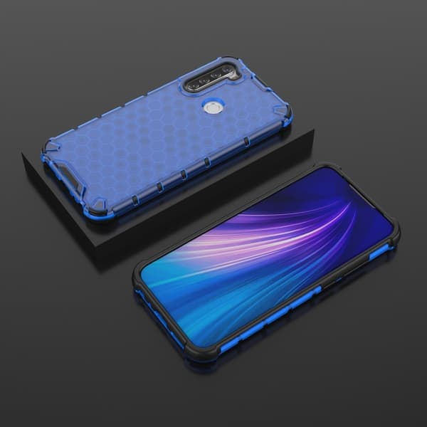 Bofink Honeycomb Xiaomi Redmi Note 8T cover – Blå Blue