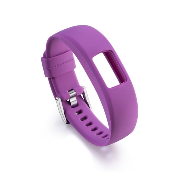 Garmin VivoFit 4 klockarmband träningsklocka i silikon elastiskt mjuk - Lila längd 23cm Lila
