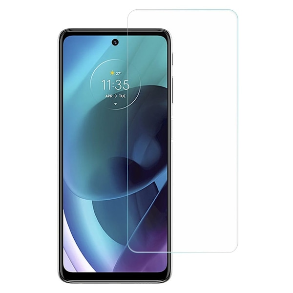 AMORUS skærmbeskytter af hærdet glas med buet kant til Motorola Moto G51 5G Transparent