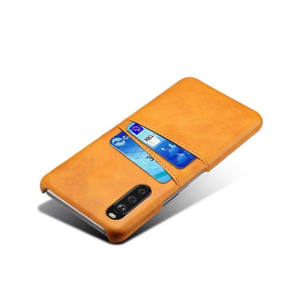 Dual Card Sony Xperia 10 II kotelot - Oranssi Orange