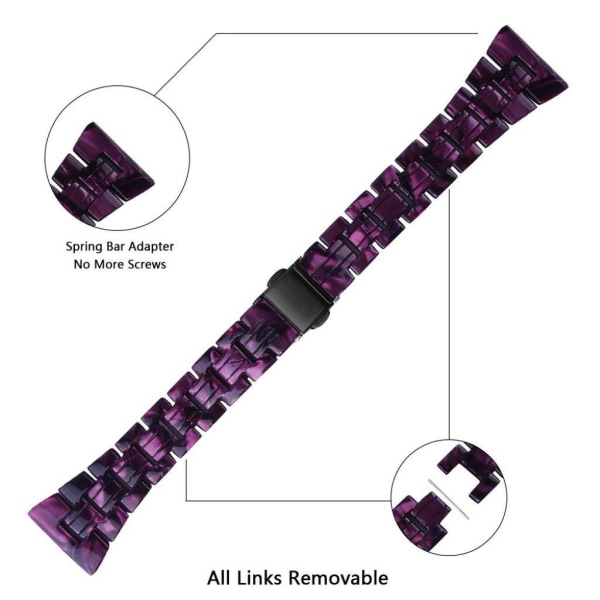 Samsung Galaxy Watch 3 (45mm) resin colorful watch band - Dark Purple Mix Lila