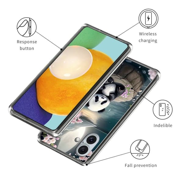Vibe iPhone 16 -kansi - Panda Blue
