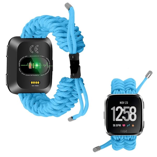Fitbit Charge Versa flettet klokkerem - Himmelblå Blue