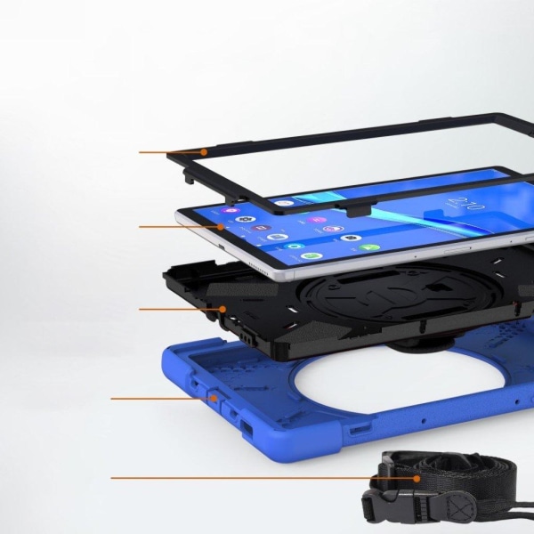 Lenovo Tab M10 FHD Plus hybrid silicone case - Blue Blå