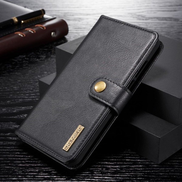 DG.MING Huawei P30 Lite 2-in-1 Wallet kotelot - Musta Black