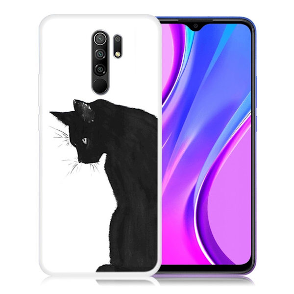Deco Xiaomi Redmi 9 Etui - Sort Kat Black