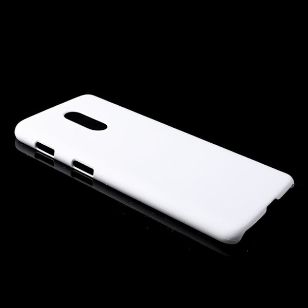 OnePlus 6T gummerat fodral - Vit Vit