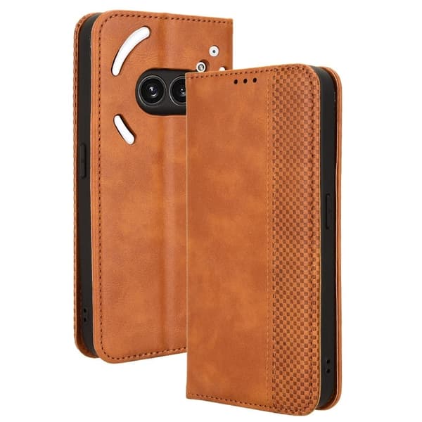 Bofink Vintage Nothing Phone (2a) nahkakotelo - Ruskea Brown