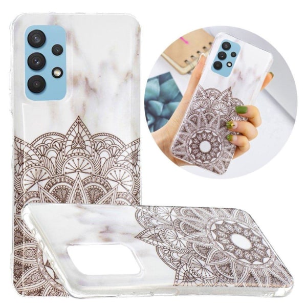 Marble design Samsung Galaxy A32 cover - Mandala Brown