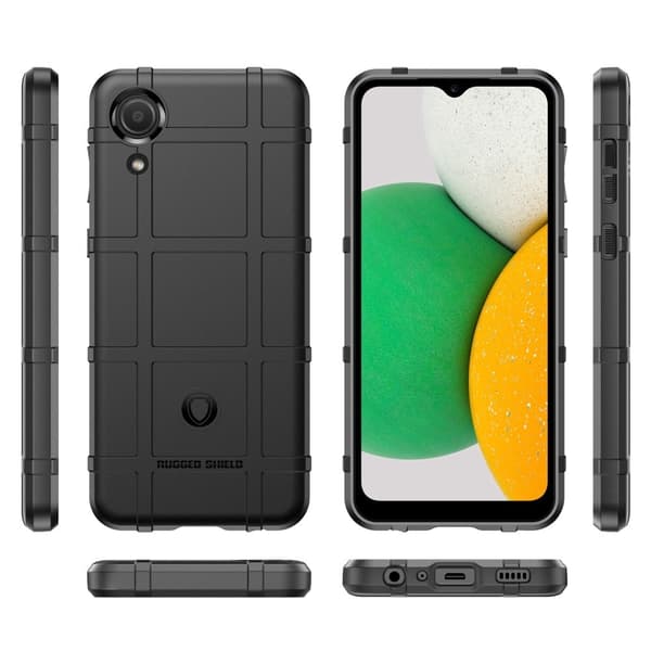 Rugged Shield Etui Samsung Galaxy A03 Core - Svart Black