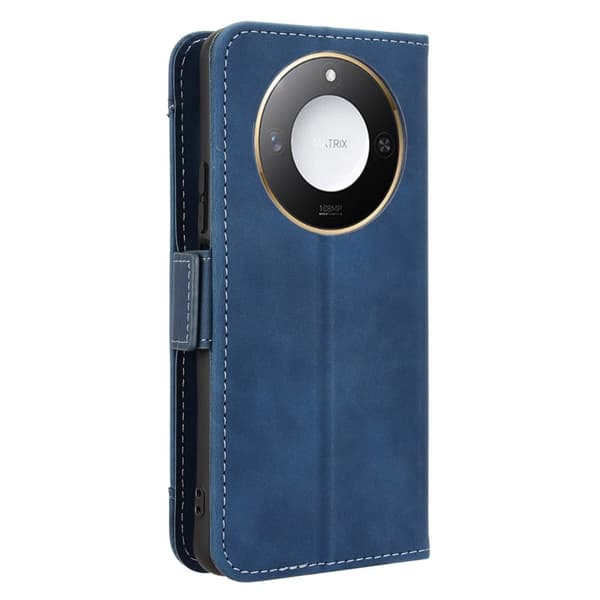 Moderne Honor X9c Smart / Honor X60 læderetui med pung - Blå Blue