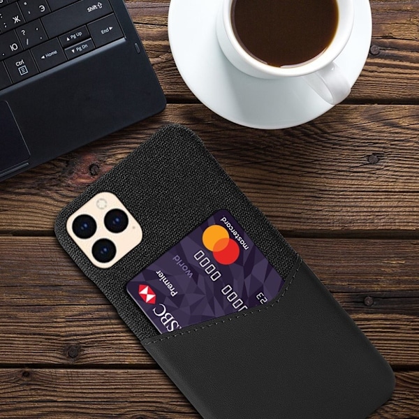 Bofink iPhone 12 Mini korttikotelo - Musta Black