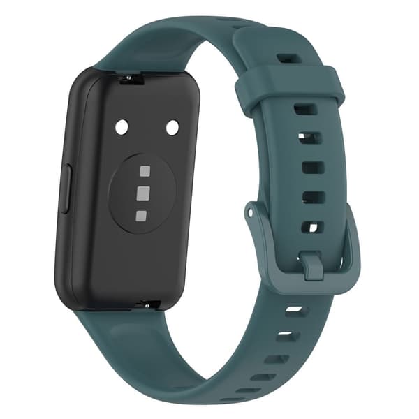 Huawei Band 7 klockarmband i silikon - Mörkgrön Grön