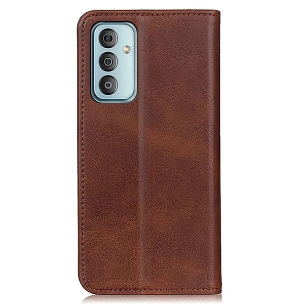 Äkta läder Samsung Galaxy M23 fodral - Brun Brun