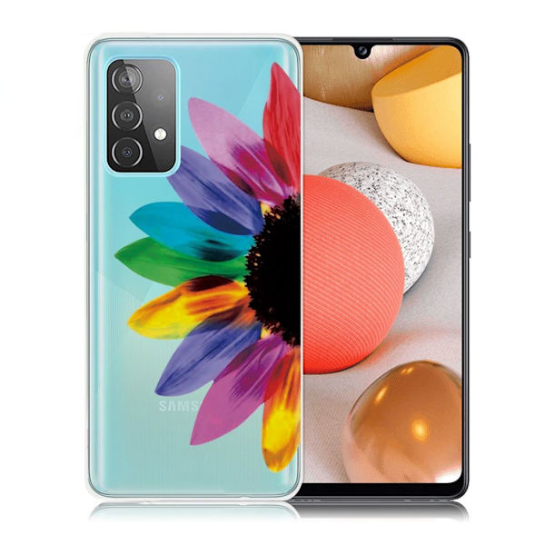 Deco Samsung Galaxy A52 5G kotelot - Auringonkukka Multicolor