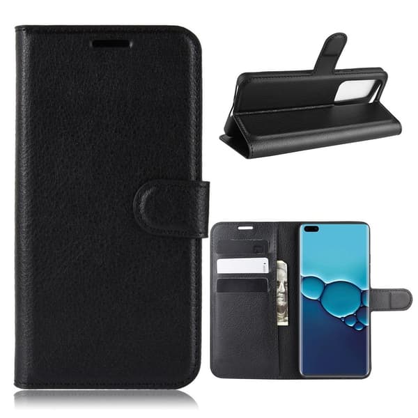 Classic Huawei P40 flip kotelot - Musta Black