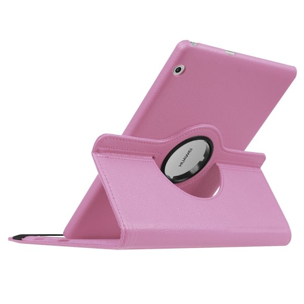 Huawei MediaPad T3 10 Vikbart fodral i läder - Ljus rosa Rosa