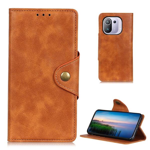 Alpha Xiaomi Mi 11 Pro Flip Etui - Brun Brown