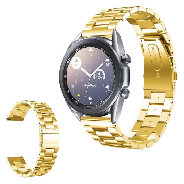Samsung Galaxy Watch 3 (41mm) rostfritt stål klockarmband - guld Guld