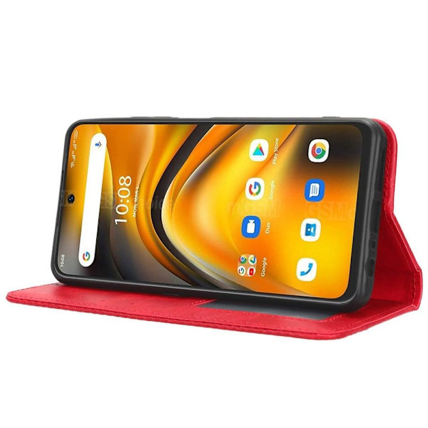 Bofink Vintage Umidigi A13 Pro Læder Etui - Rød Red