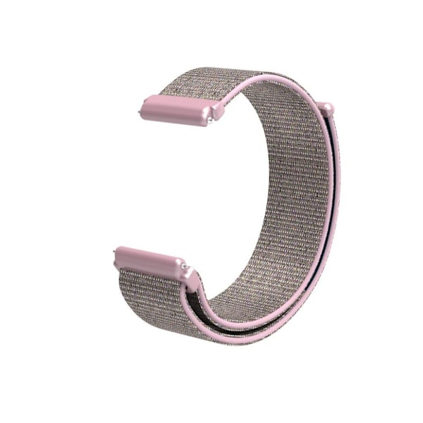 Fitbit Versa klockarmband nylon kardborre - Rosa multifärg