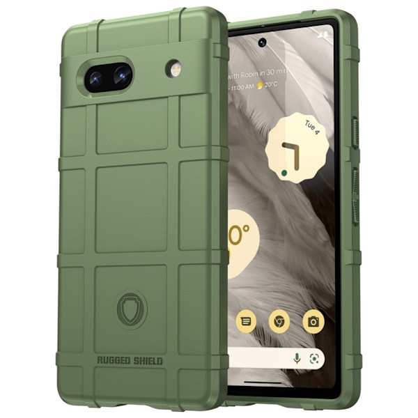 Rugged Shield Etui Google Pixel 7a - Grøn Green