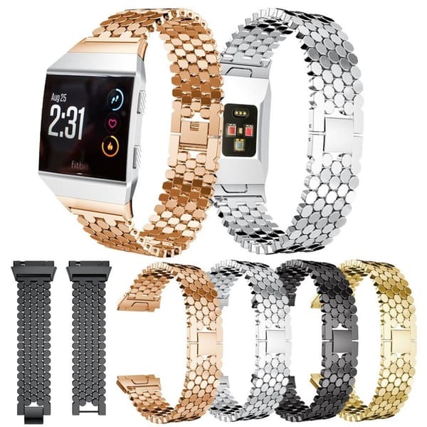 Fitbit Ionic Hexagon urrem - Sort Black