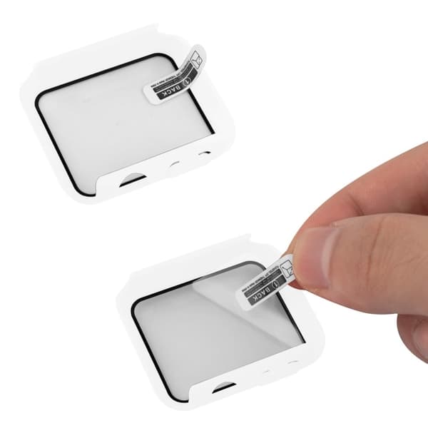 Apple Watch Series 8 (41mm) simple cover with tempered glass - White Vit