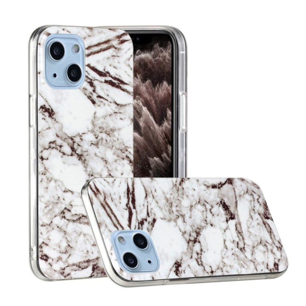 Marble design iPhone 13 cover - Hvid White