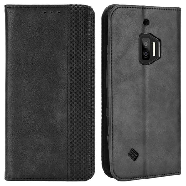 Bofink Vintage Oukitel Wp12 / Wp12 Pro Læder Etui - Sort Black