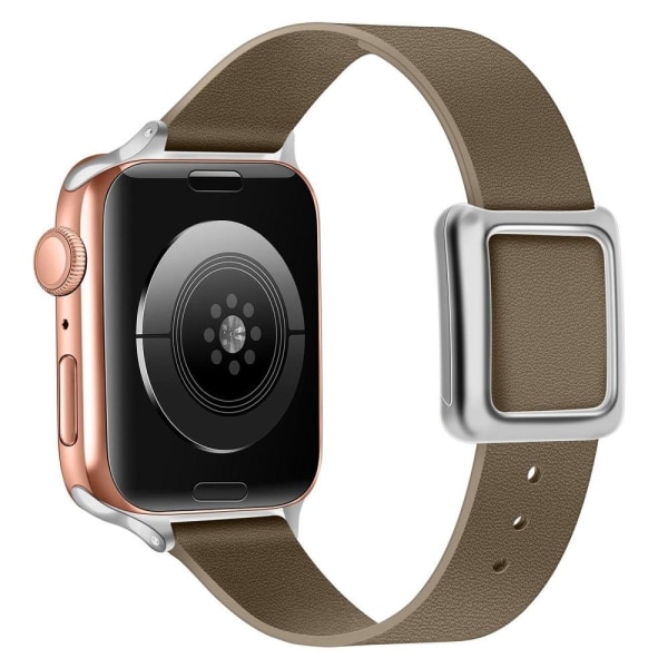 Apple Watch Series 8 (45mm) / Watch Ultra urrem i ægte læder med Brown