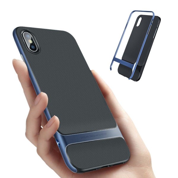 iPhone 9 Plus mobilskal silikon plast korntextur - Blå Blå