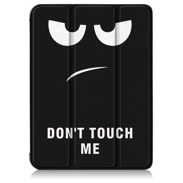 iPad Mini 6 (2021) tri-fold pattern PU leather flip case - Angry Svart