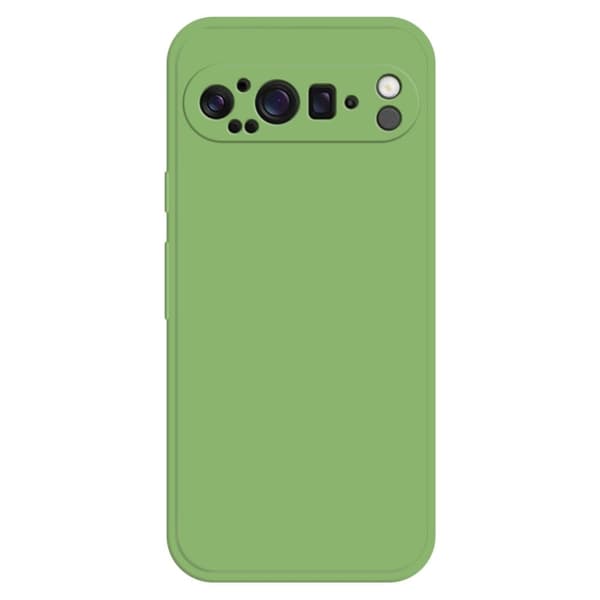 Google Pixel 9 Pro XL fleksibelt deksel med rett kantbeskyttelse - Matcha Grønn Green