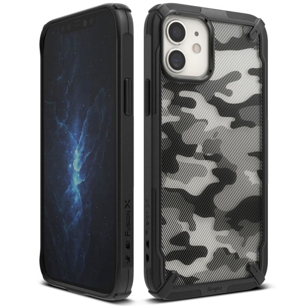 Ringke FUSION X DESIGN - iPhone 12 mini - Camo Musta Black