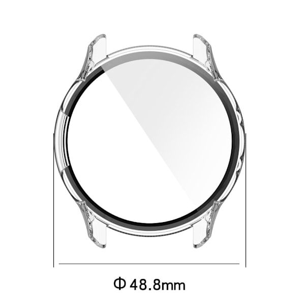 Garmin Forerunner 955 skyddsfodral med härdat glas - Elfenben Vit Vit