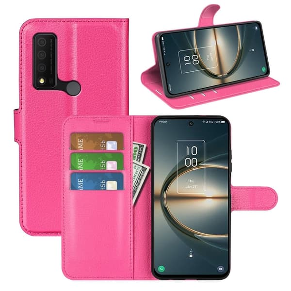 Classic TCL 30 V 5G flip etui - Rose Pink