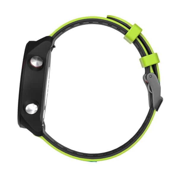 20 mm Universal dobbeltfarvet silikoneurrem - Grøn / Sort Green