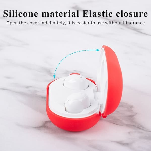 Oppo Enco Air silikoneetui med spænde - Sort Black