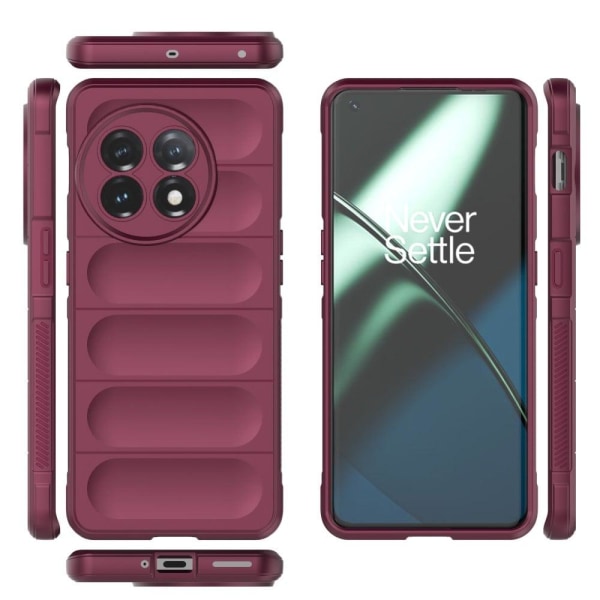 Mjukt greppformat OnePlus 11 skal - Lila Lila