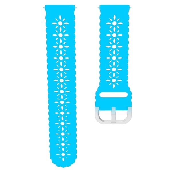 Samsung Galaxy Watch 5 (44 mm) / (40 mm) / Pro uthulet blomsterklokkerem - Lysende Blå Blue