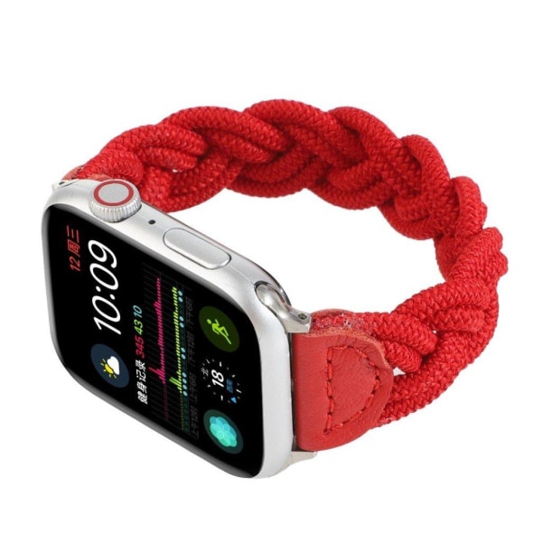 Apple Watch Series 6 / 5 44mm woven braid watch band - Red Röd