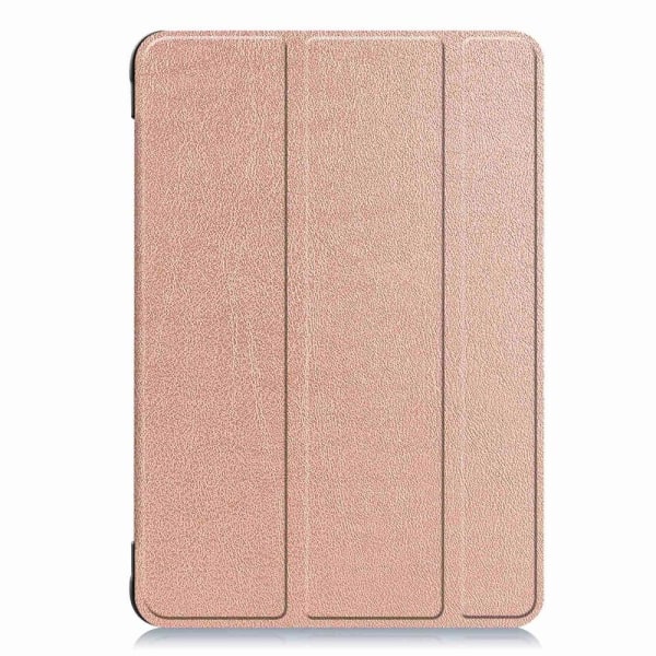Tri-fold Leather Stand Case for Amazon Fire 8 HD (2022) - Rose G Pink